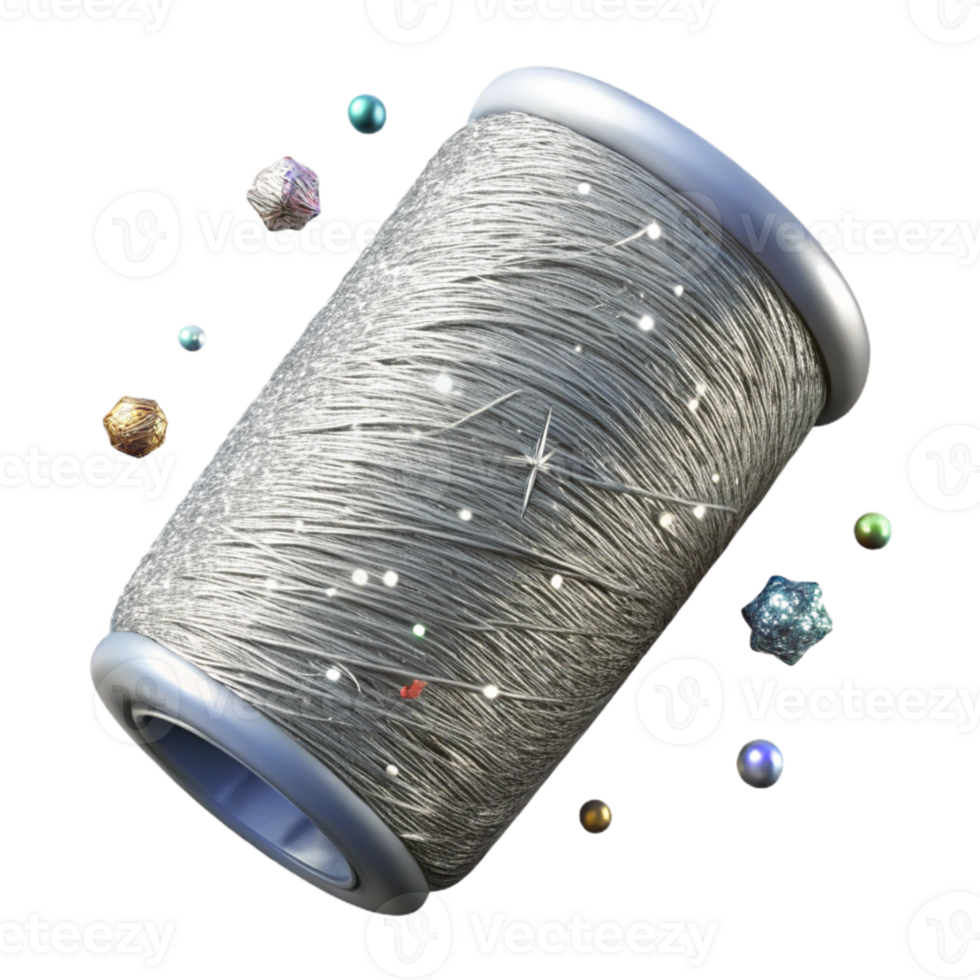 magnificent contemporary Sparkling Silver Thread Cutout Transparent Background Glitter original png