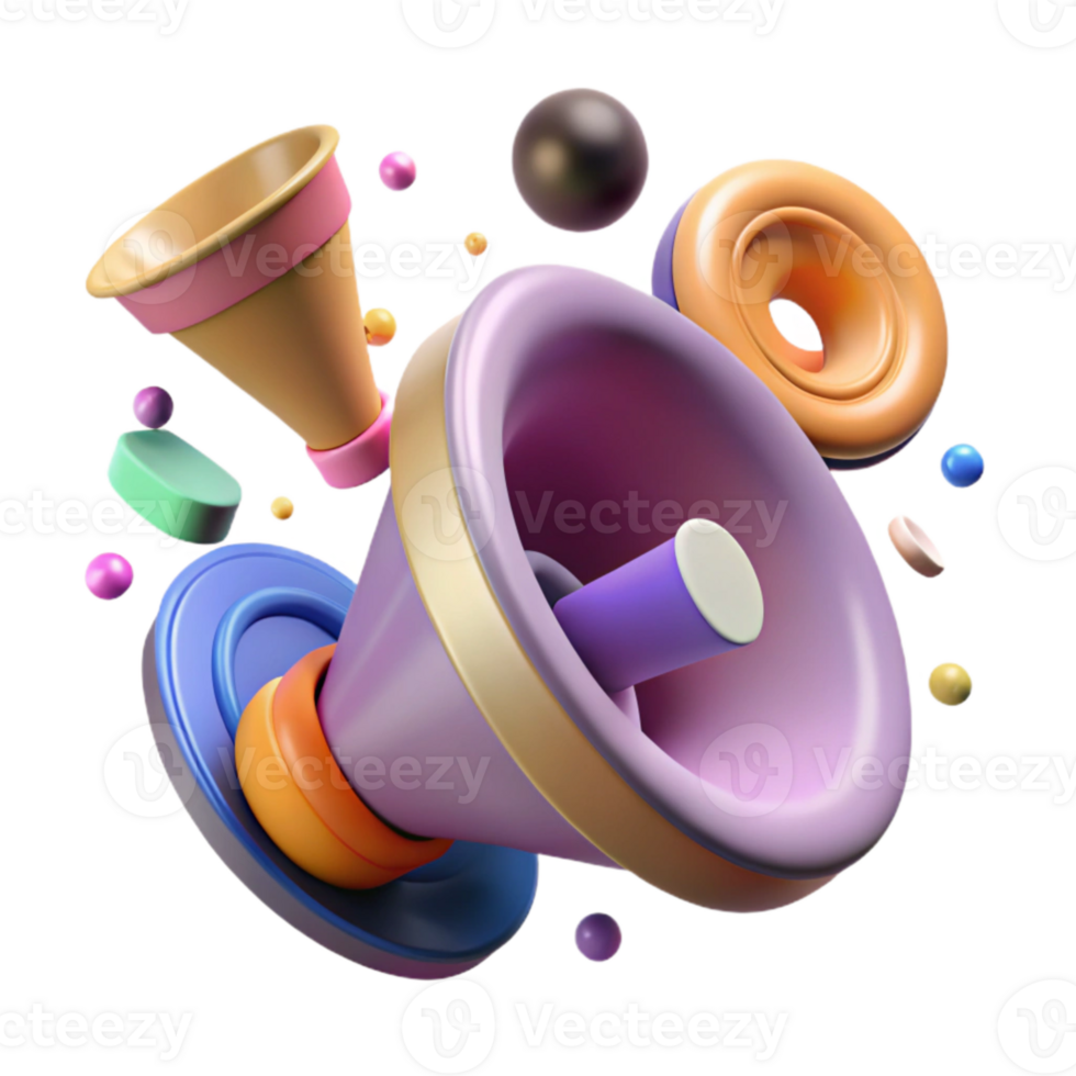 serene creative Speaker Cone Vibration Effect Isolated Element exclusive png