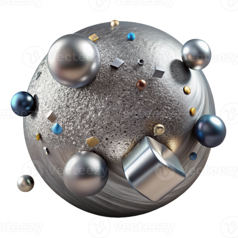 serene modern Steel Gray Brushed Metal Texture Isolated with Transparent Background and Modern Look premium png