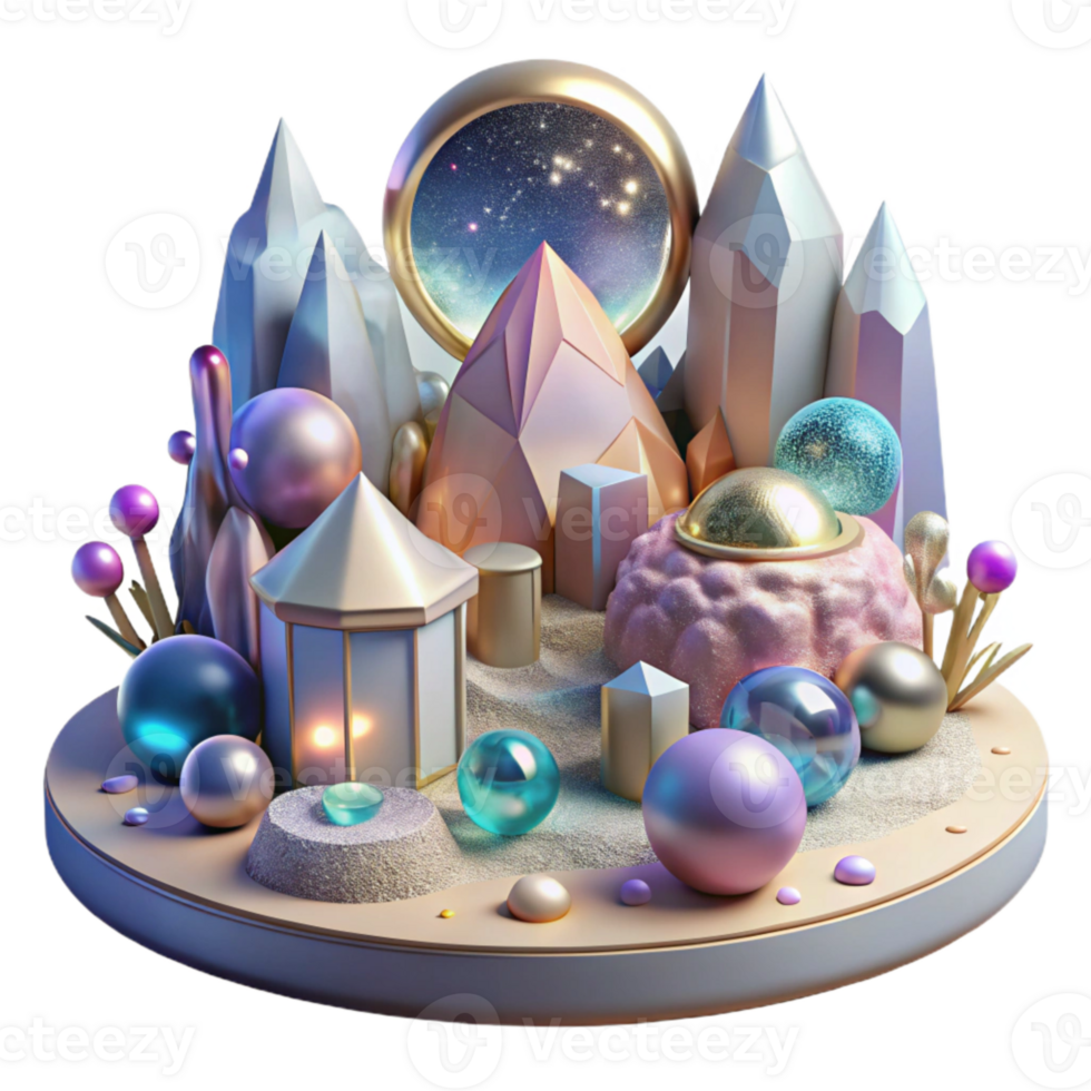 wonderful artistic Surreal Landscapes Harmony of Chaos Cutout professional png