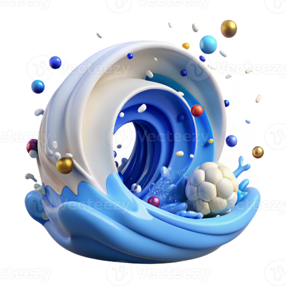 serene traditional Tidal Wave Crashing Isolated with Powerful Force exclusive png
