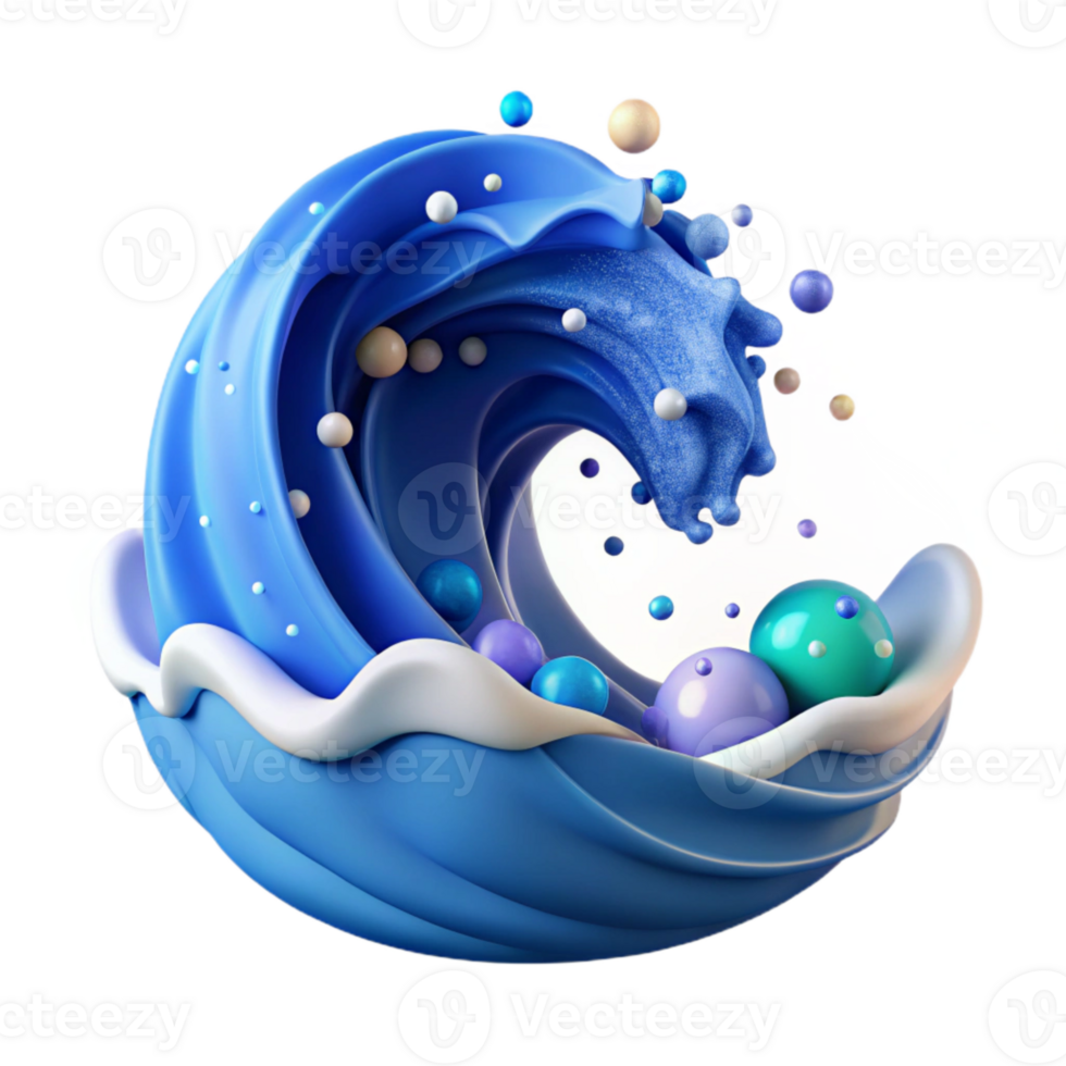stunning artistic Tidal Wave Crashing Isolated with Powerful Force detailed png