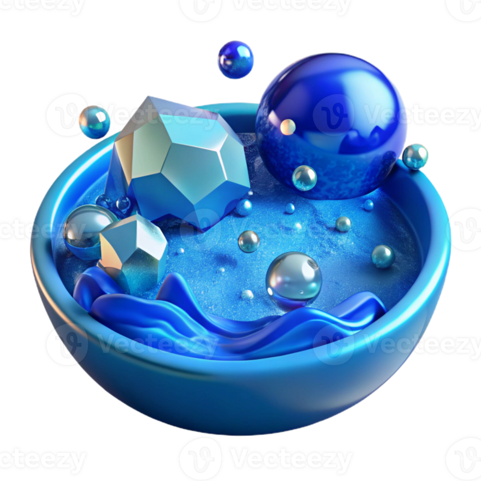 serene traditional Transparent Blue Water Cutout png