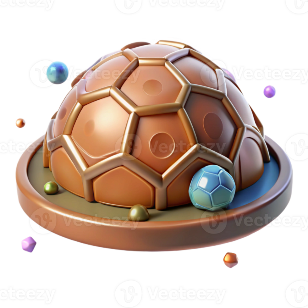 stunning abstract Turtle Shell Protective Dome Cutout Element original png