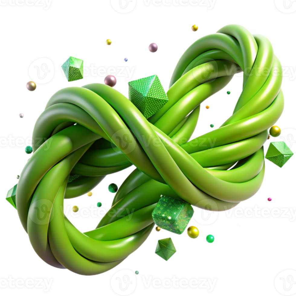 serene classic Twisted Green Vine Isolated Image high resolution png