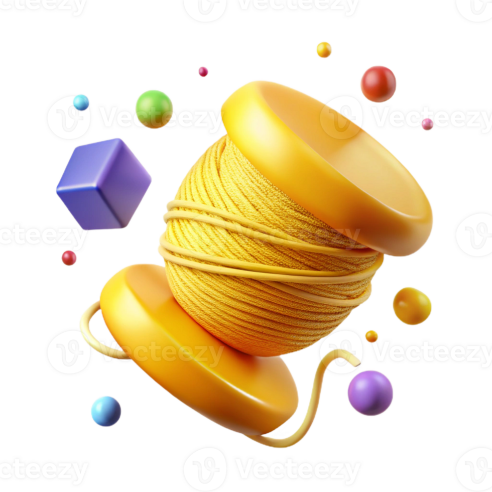 dramatic classic Unraveling Yellow Thread Cutout Transparent Background premium png