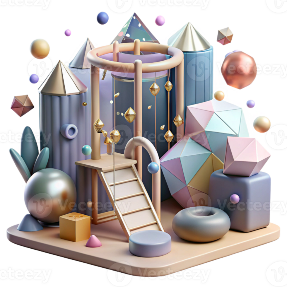 extraordinary classic Urban Playground with Climbing Frame Isolated png