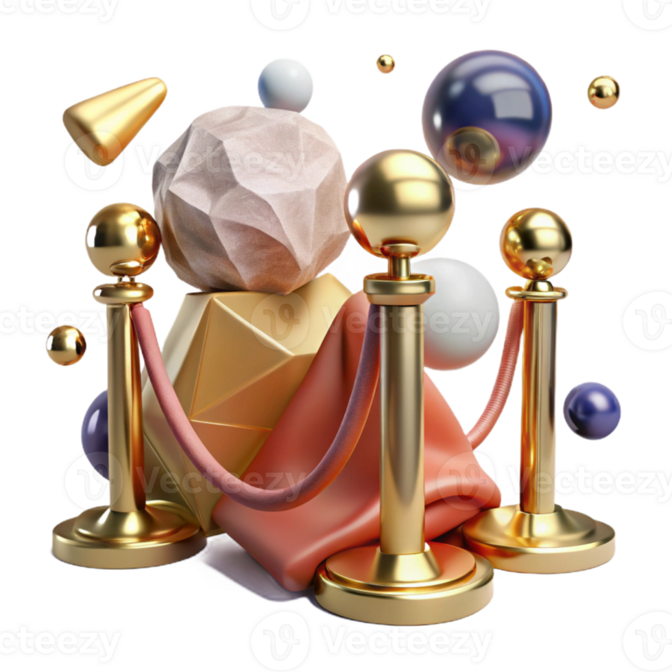 extraordinary classic Velvet Rope Cutout with Polished Brass Hooks exclusive png