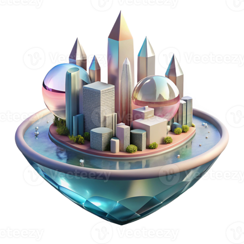 beautiful rustic Water City Reflection in Canal Cutout high quality png