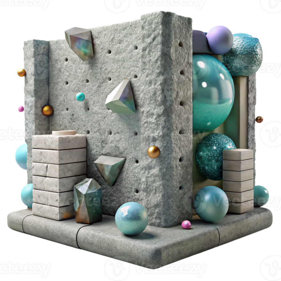 elegant abstract Weathered Whispering Walls Surface Isolated Element authentic png
