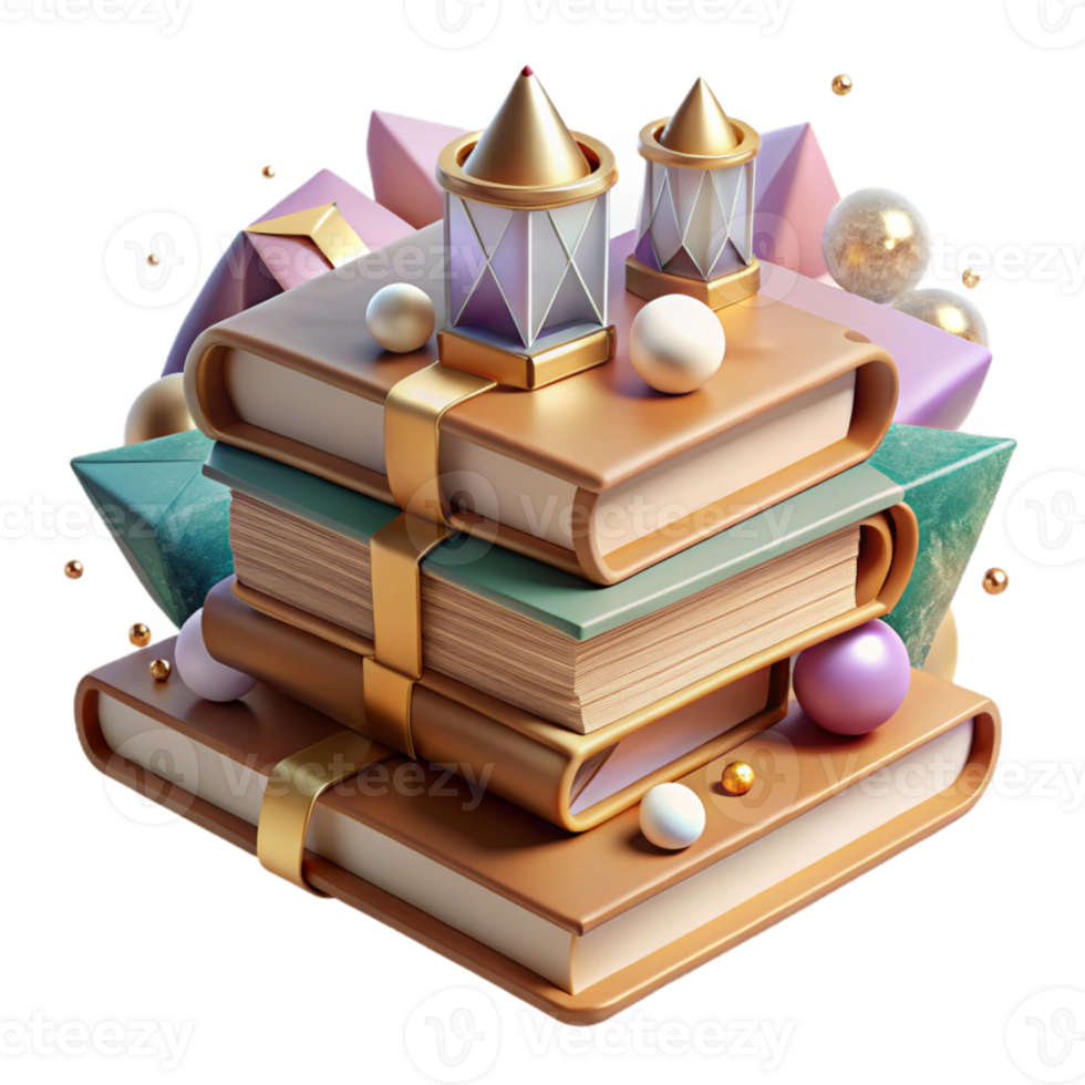 wonderful vintage Whispering Walls Book Stack Vintage Books Cutout authentic png