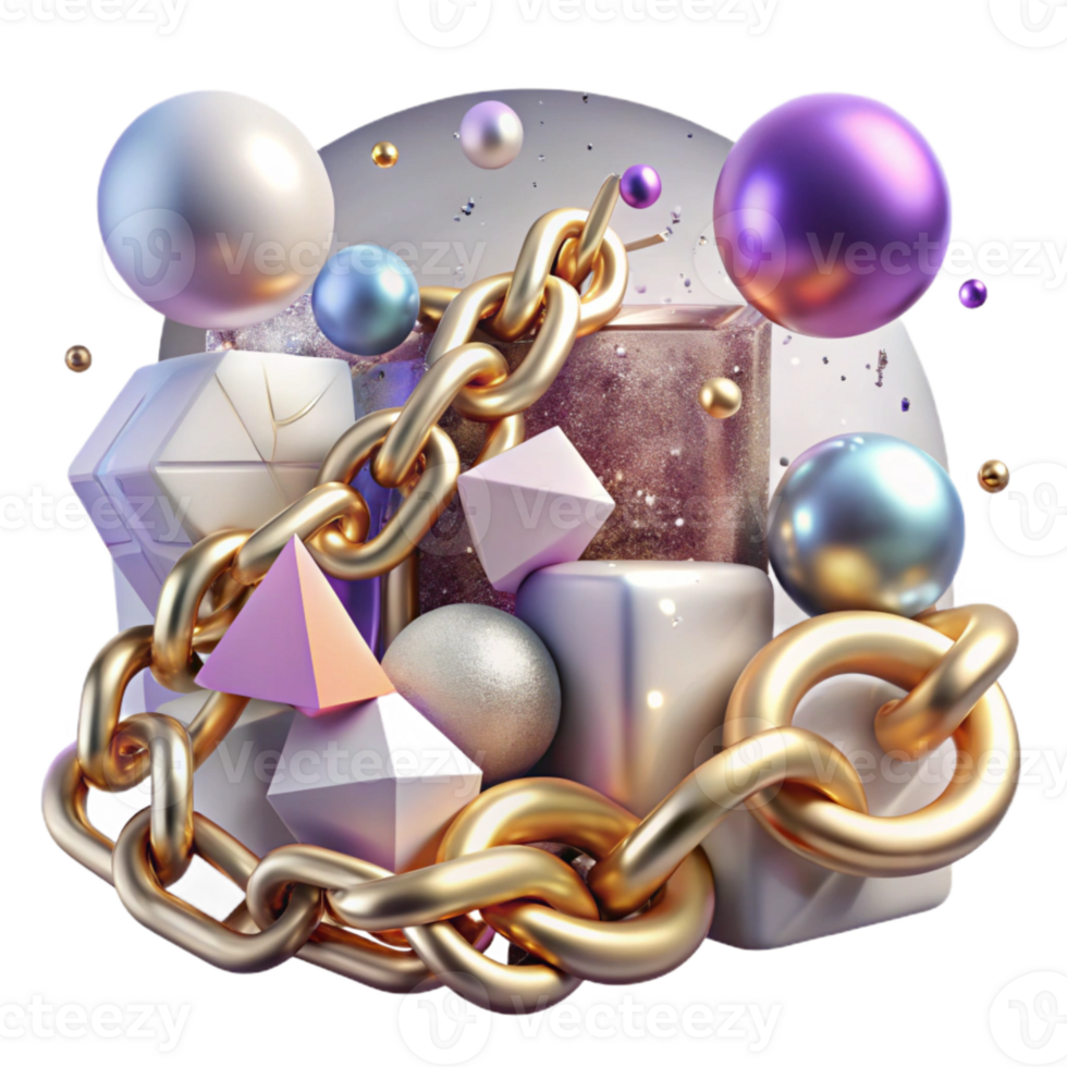 stunning vintage Whispering Walls Chain Rusty Links Isolated Element premium png