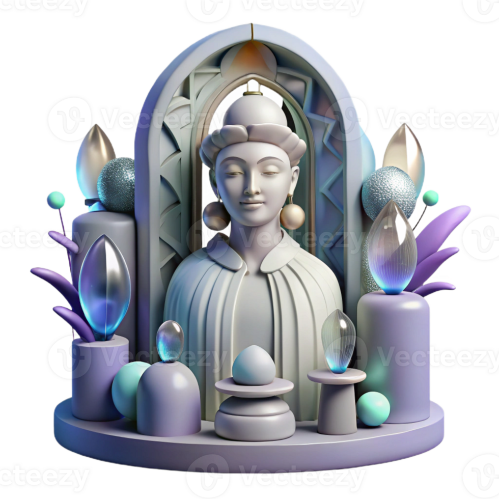 impressive creative Whispering Walls Statue Figurative Art Transparent Background high resolution png