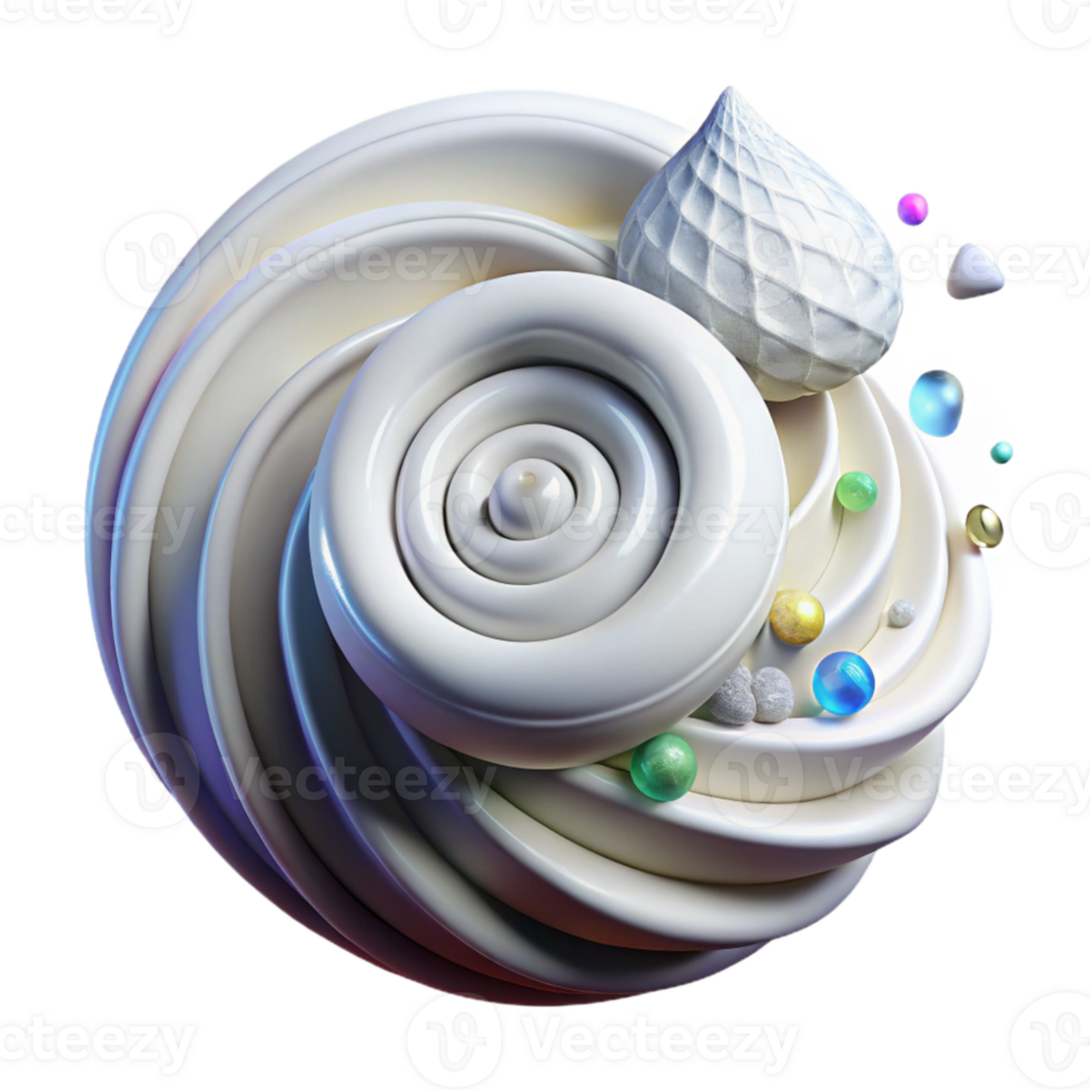 magnificent rustic White Seashell Spiral Pattern Isolated Element high resolution png