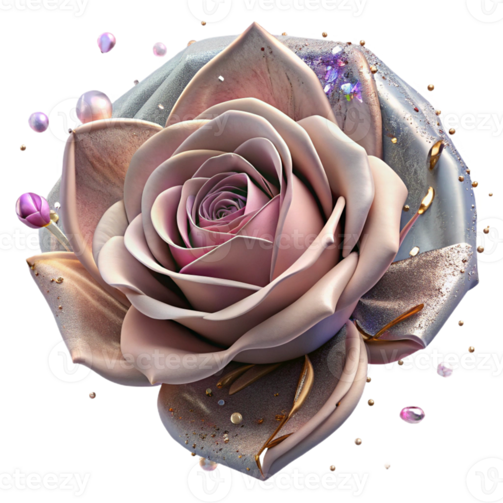 beautiful modern Wilted Rose Transparent Background Close Up original png