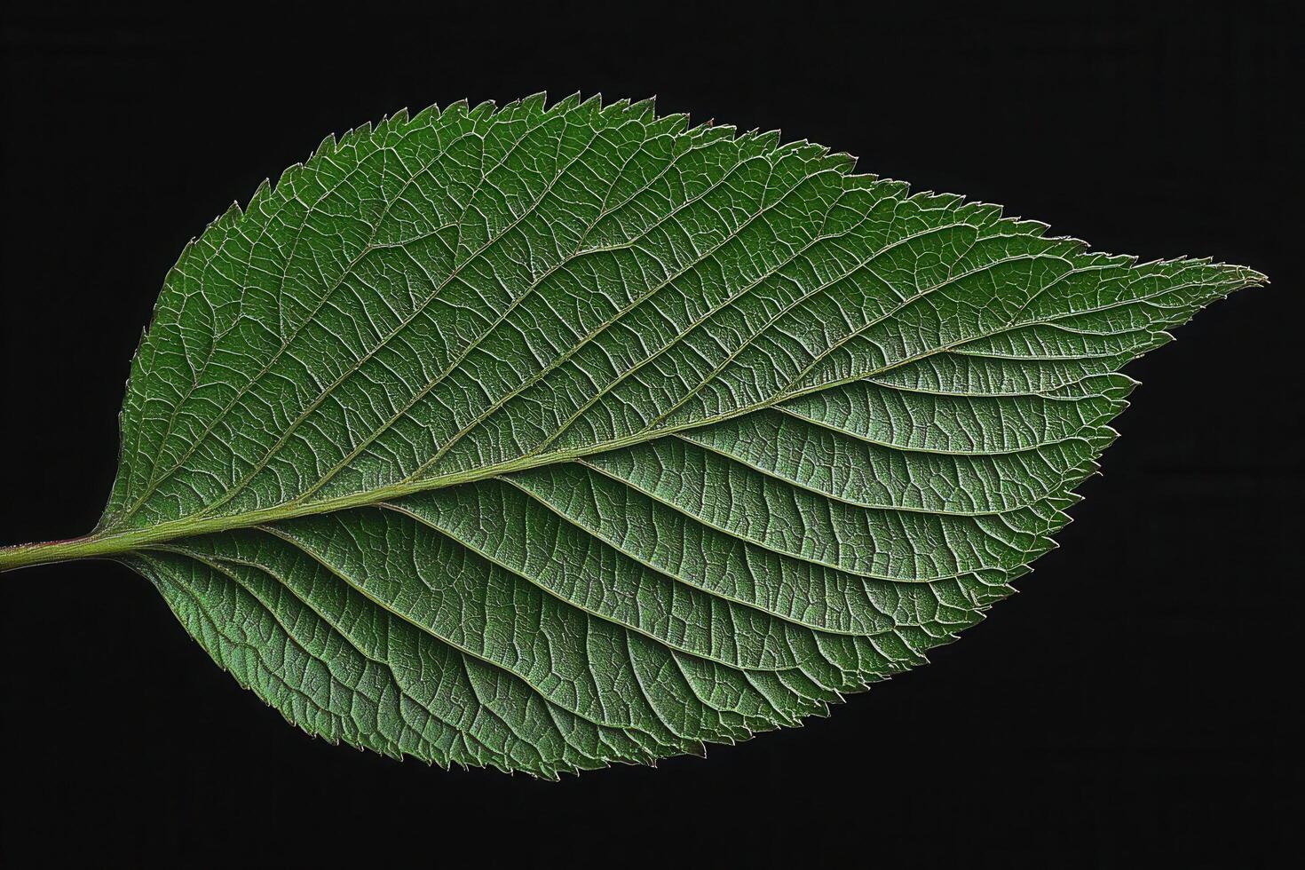 Alder Leaf - A rounded, serrated leaf with a leathery feel, broad and dark green, often found near water sources, turning yellow in autumn photo