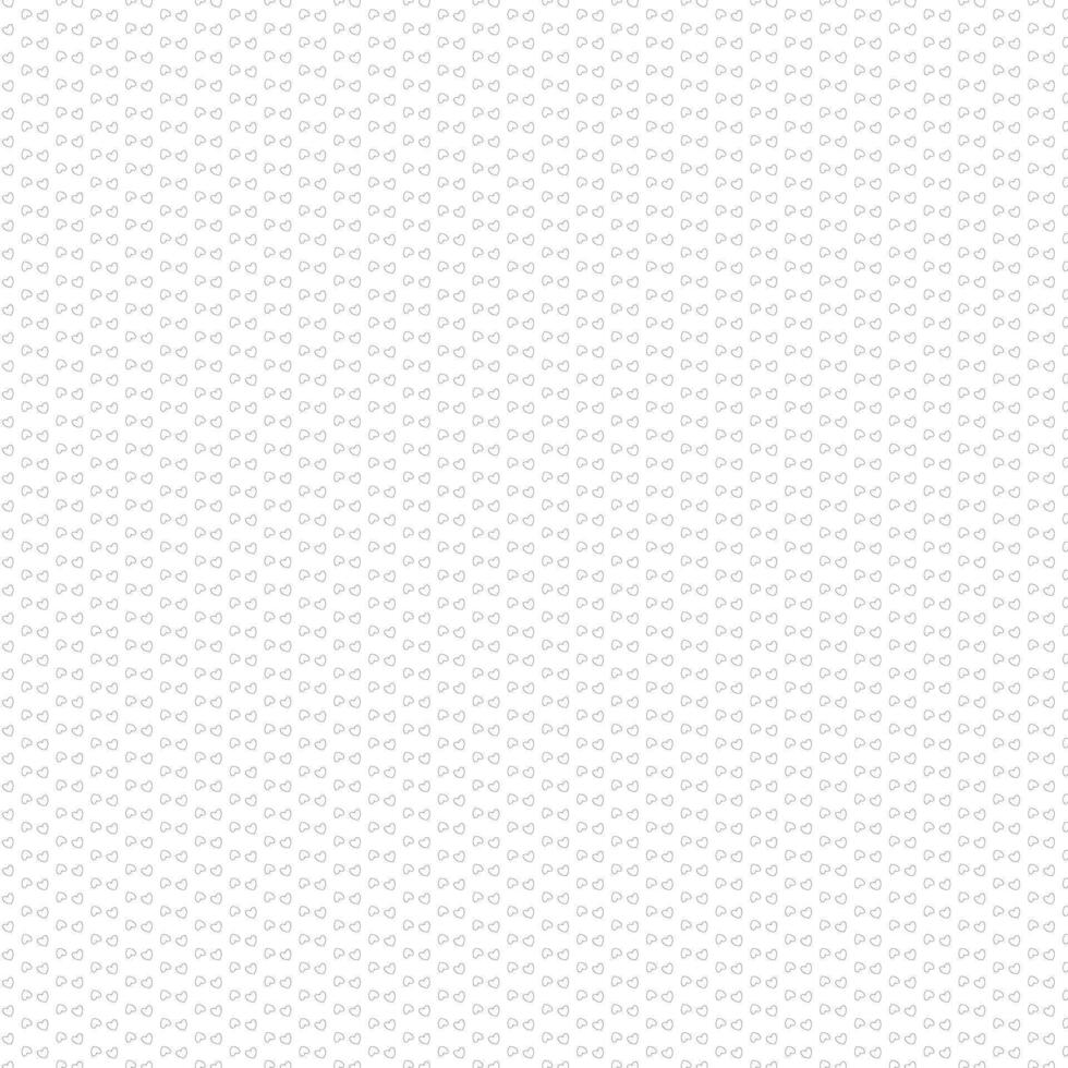 Hand Drawn Monochrome Love Shaped Geometric Repeated Seamless Pattern Texture On White Background vector