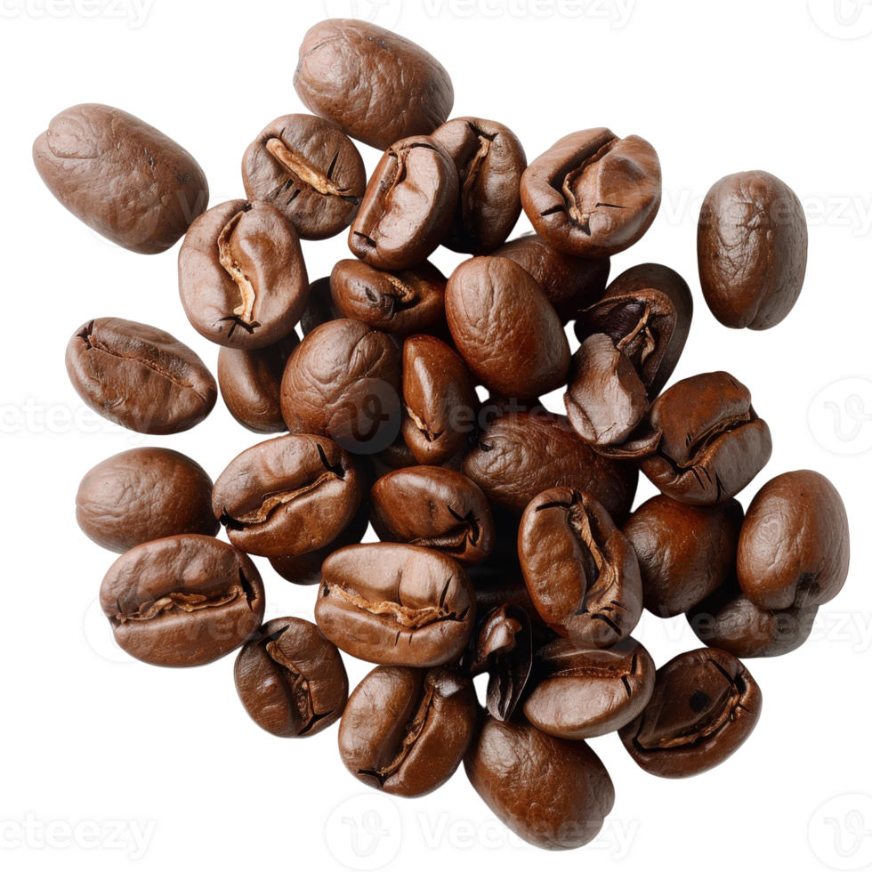 Freshly Roasted Coffee Beans Piled Together on a . for Gourmet Food Photography png