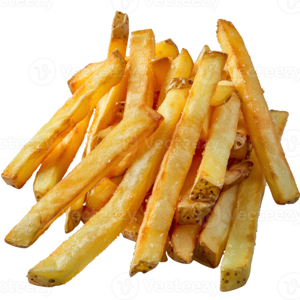Crispy Golden French Fries Piled High on a . for Delicious Food Photography png