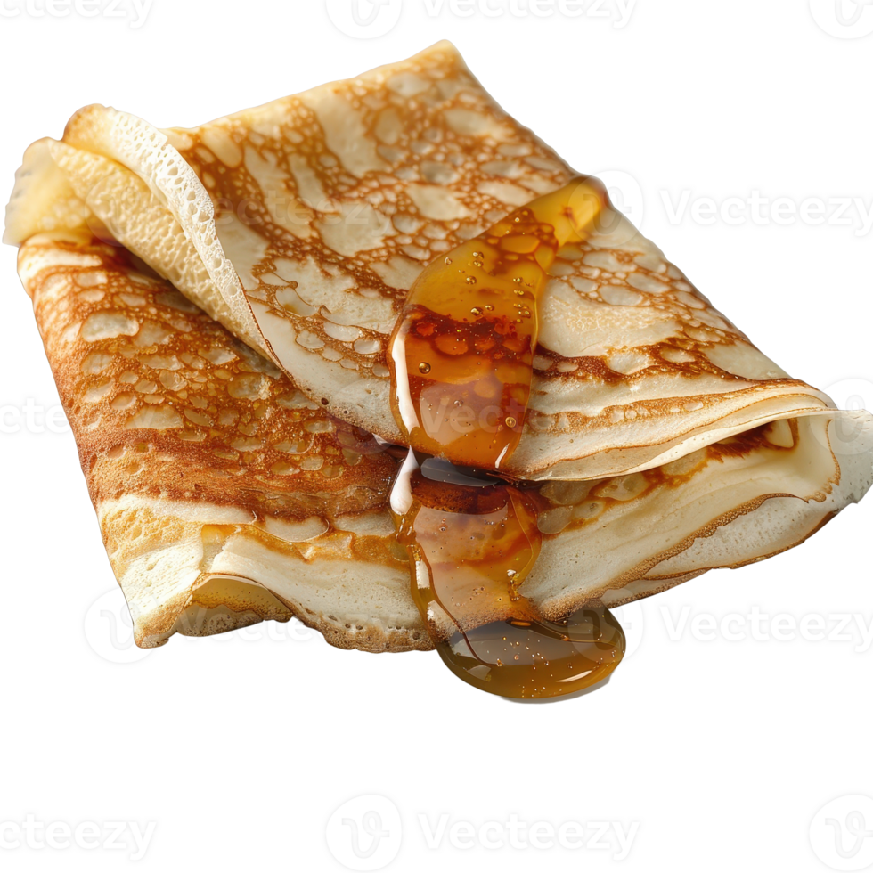 Golden Pancakes with Maple Syrup Drizzle on . Perfect for Breakfast or Dessert png