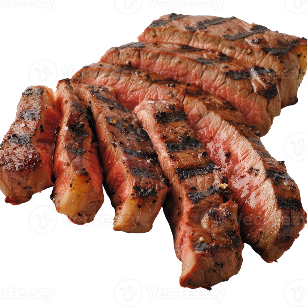 Juicy Grilled Steak Slices on . Perfect for Meat Lovers and Culinary Enthusiasts png