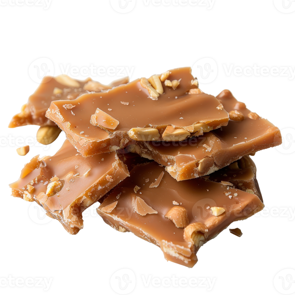 Delicious Caramel Chocolate Bark with Nutty Texture and Sweet Flavor for Dessert Lovers png