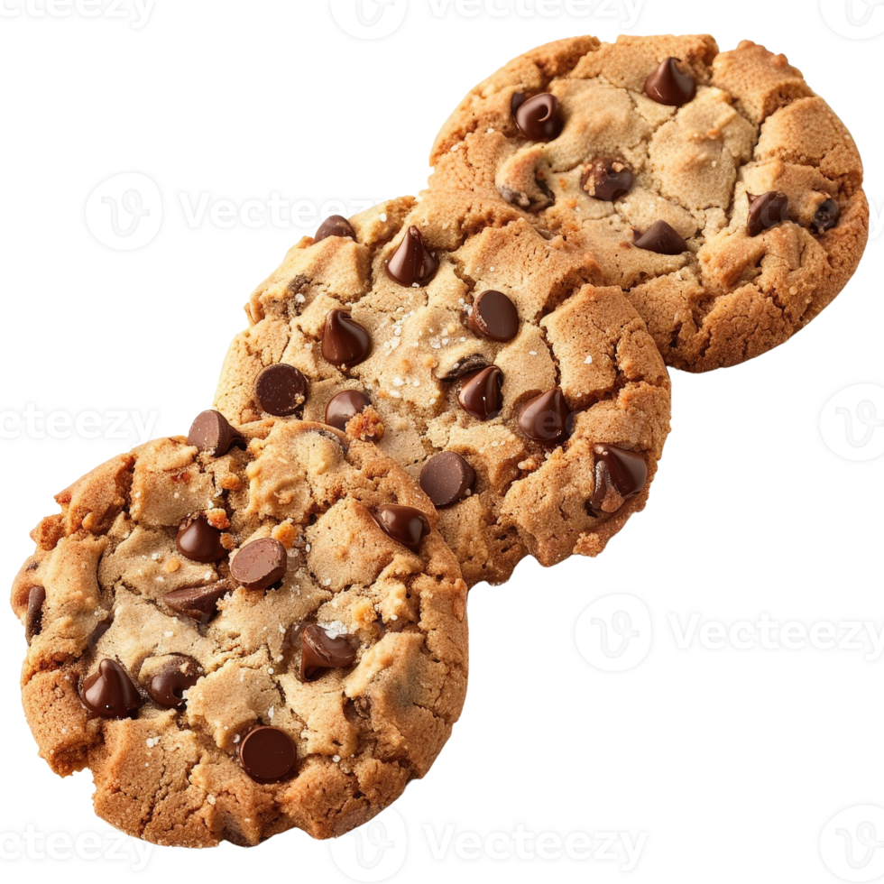 Freshly Baked Chocolate Chip Cookies on a . Ready for Enjoyment and Sharing png