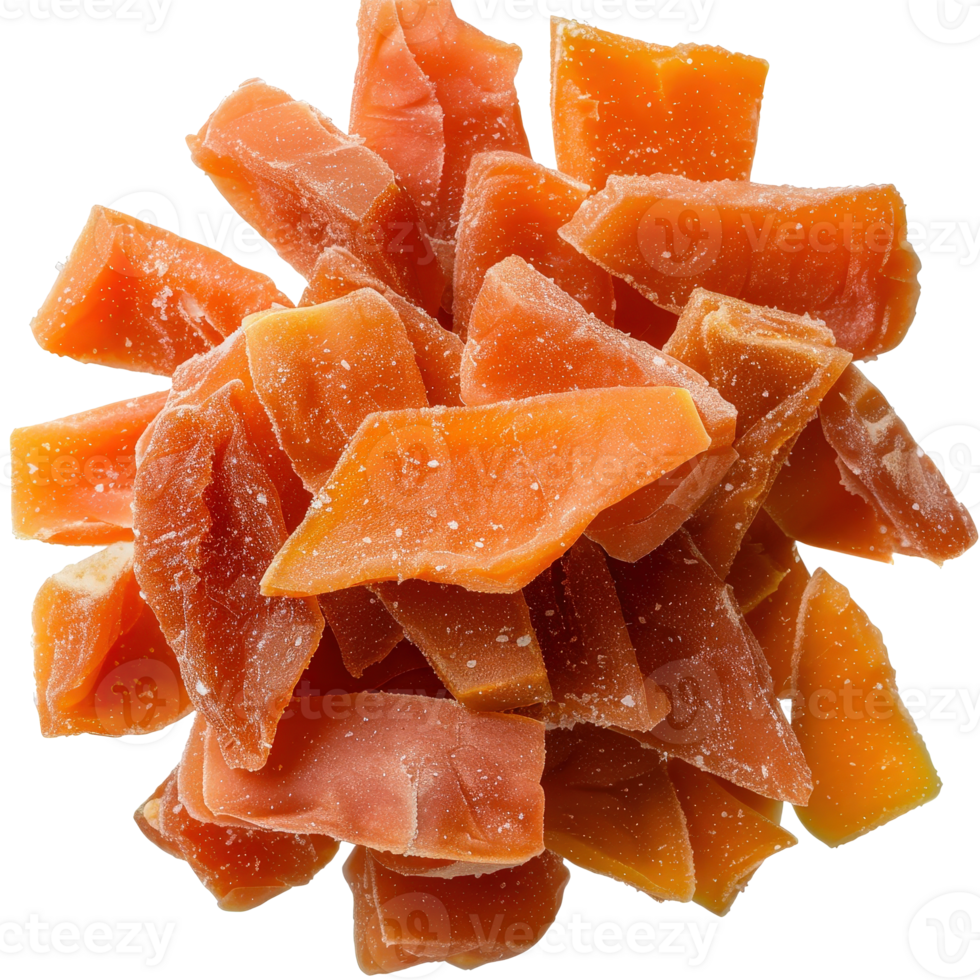Dried Mango Slices Stacked Together on a . with Textured Surface png