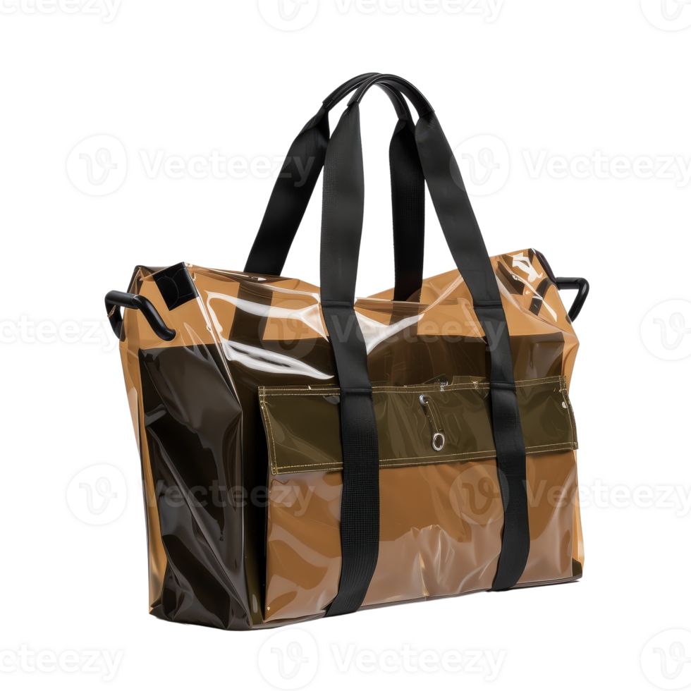 Stylish and Modern Two-Toned Tote Bag with Sleek Design for Everyday Use png