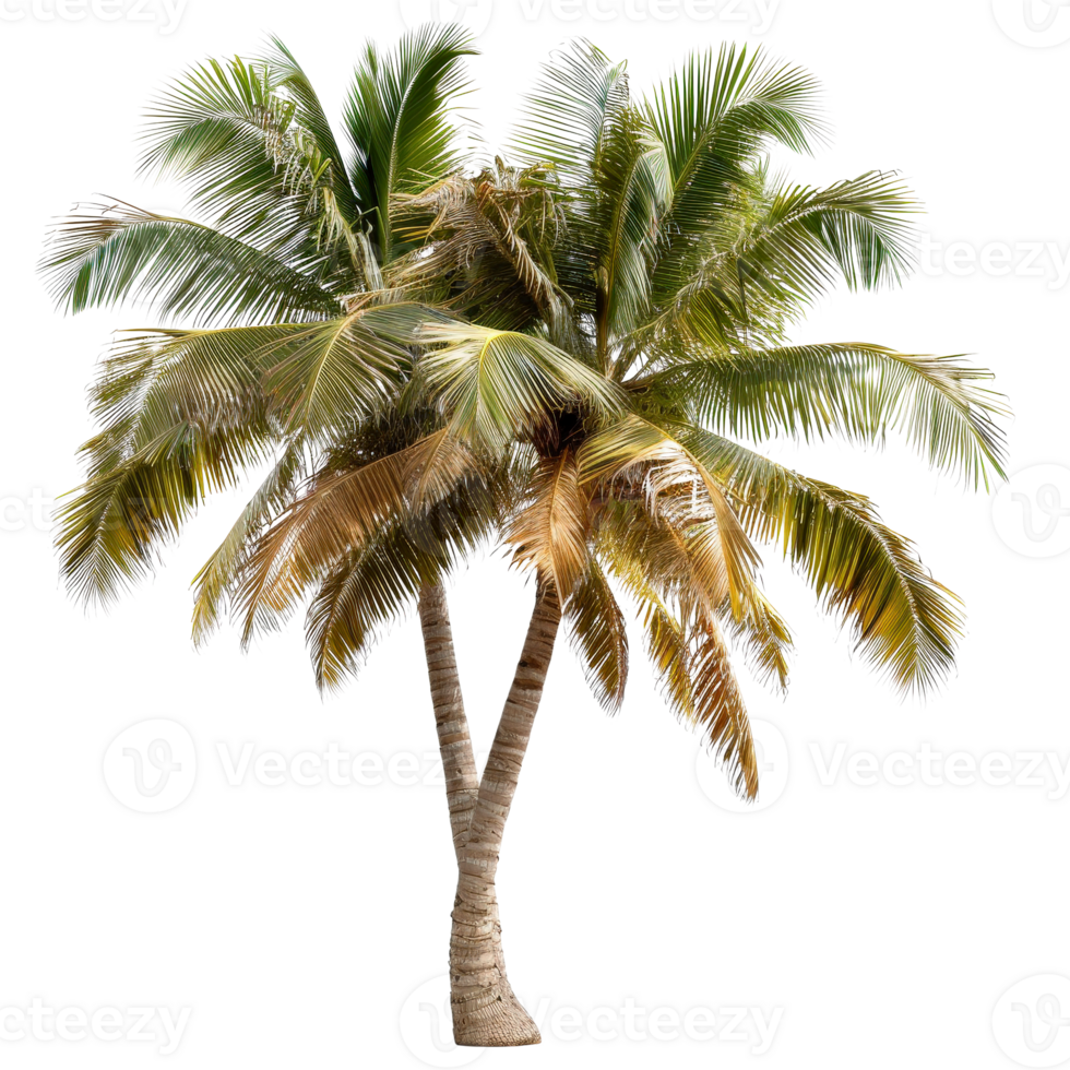 Lush Green Palm Tree Isolated . for Tropical and Natural Themes png