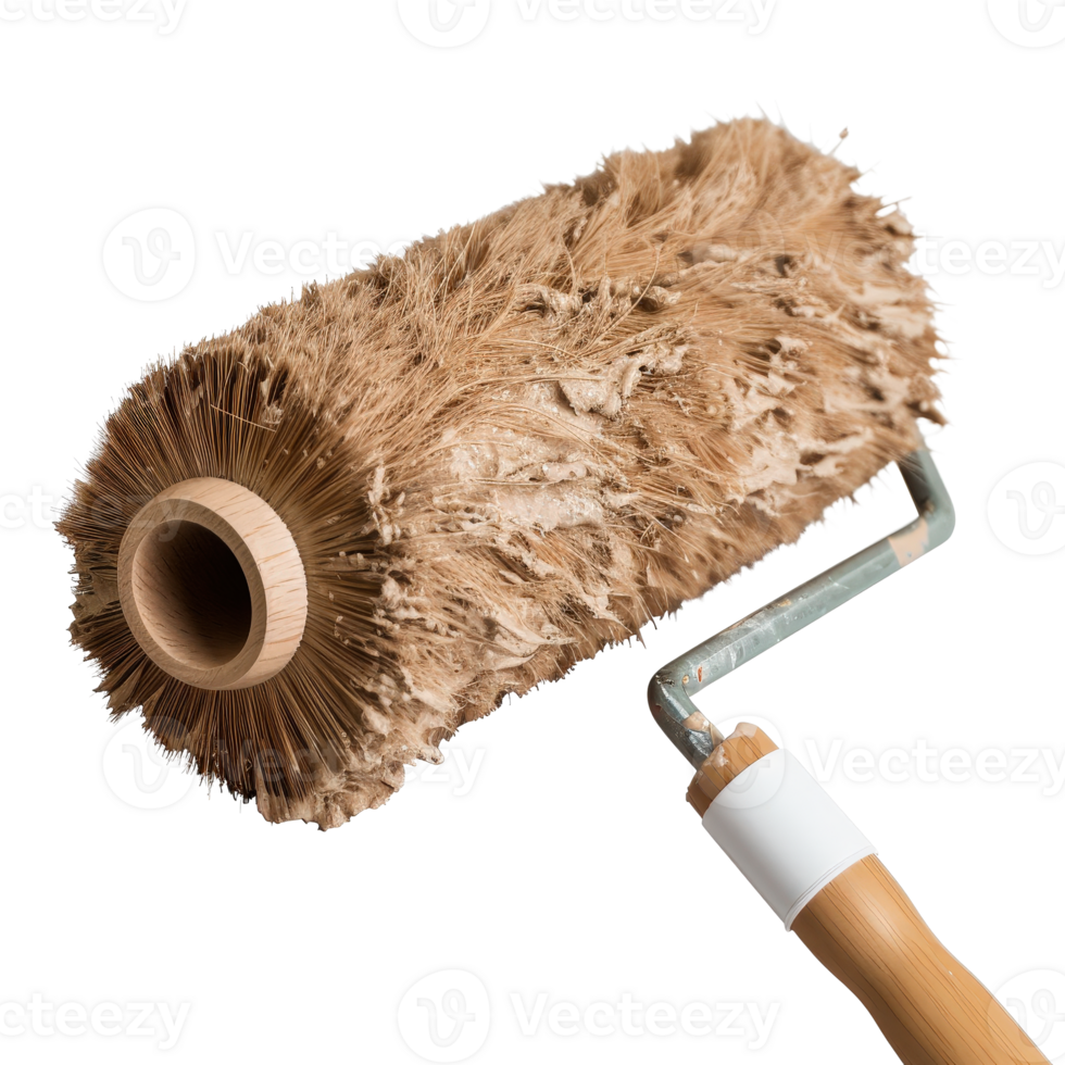 High-Quality Paint Roller with Natural Fiber Bristles for Efficient Painting Projects png