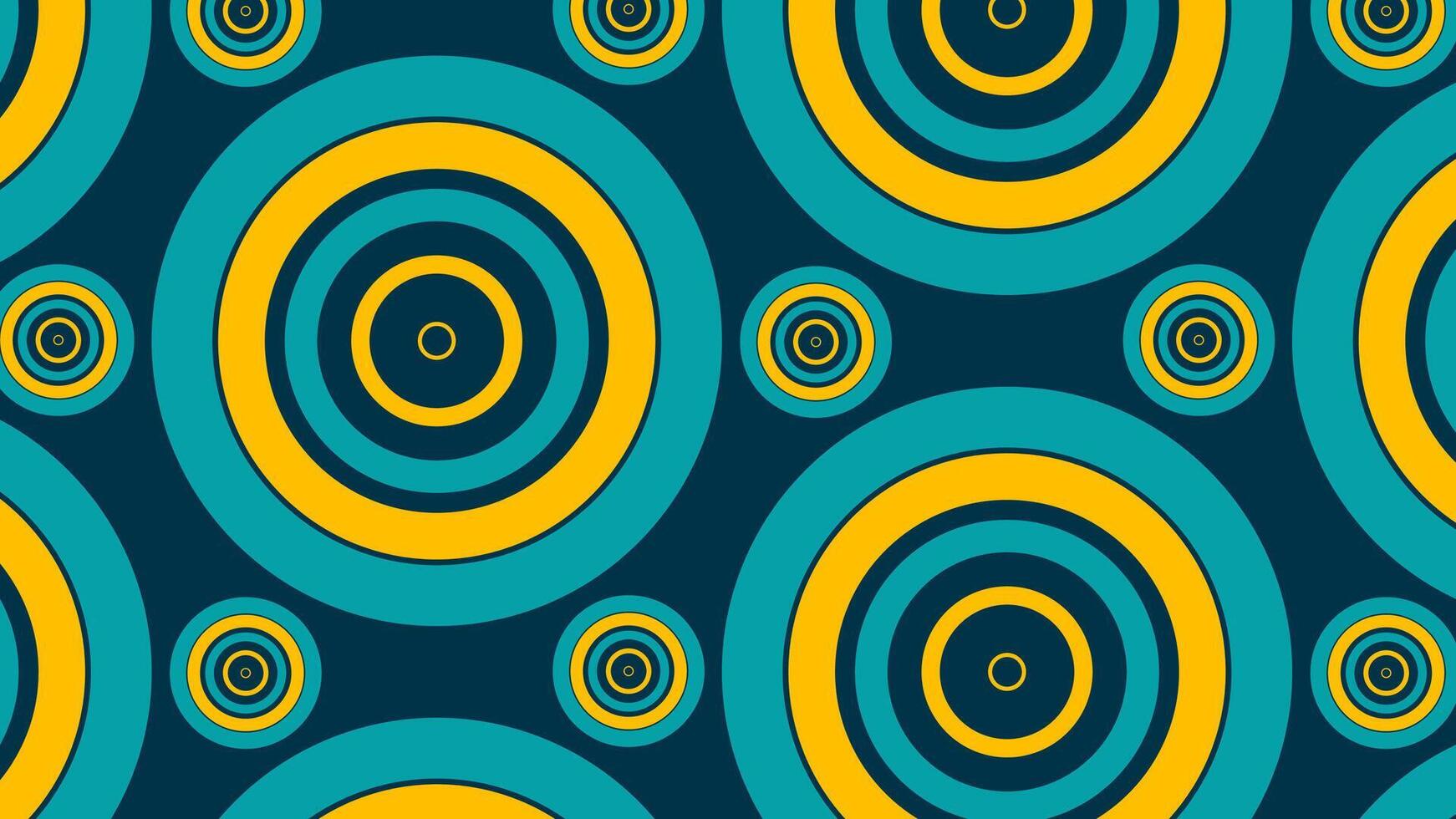 abstract circle geometric seamless pattern background vector