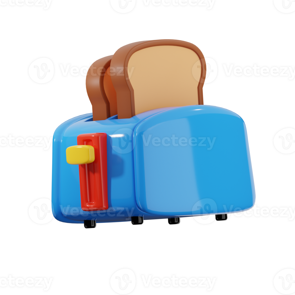 Toaster with Toast Slices png