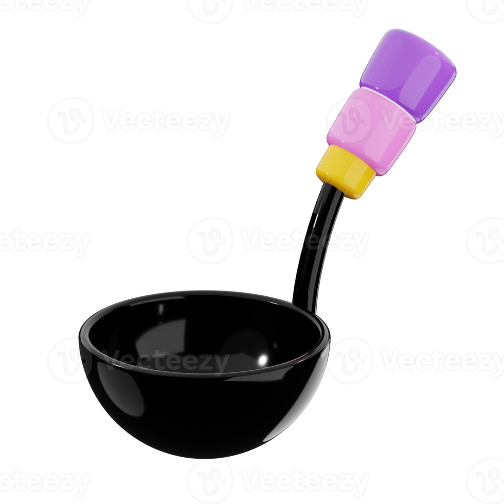 Colorful Ladle with Unique Handle png