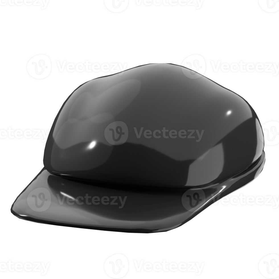 Sleek Black Cap Design png
