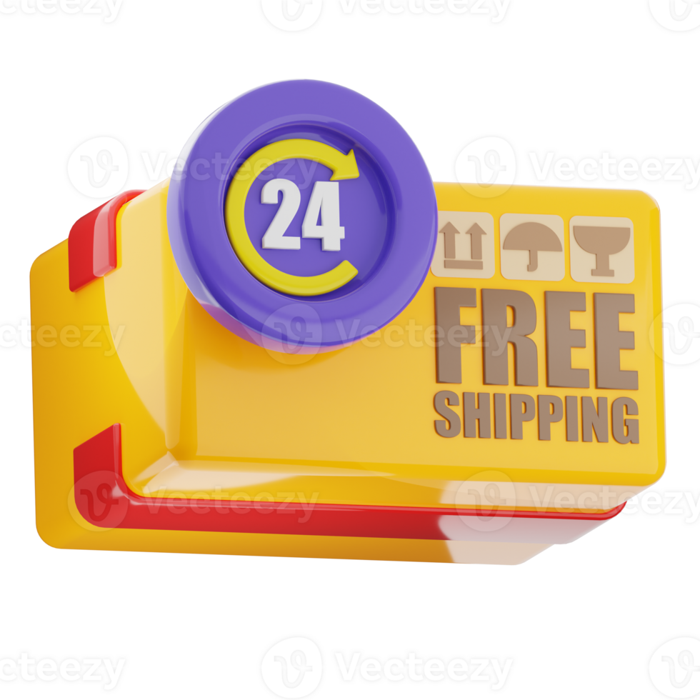 24 Hour Free Shipping Icon png