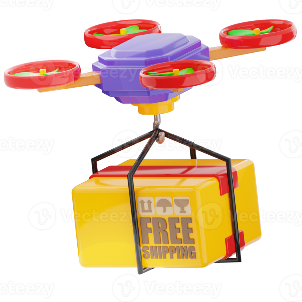 Drone Delivering Package png