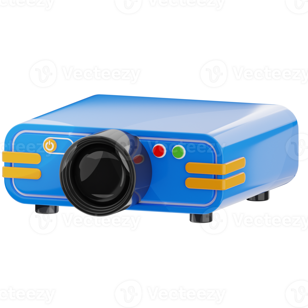 Blue Compact Projector Device png