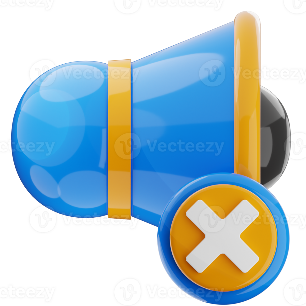 3D Icon for Mute Function png