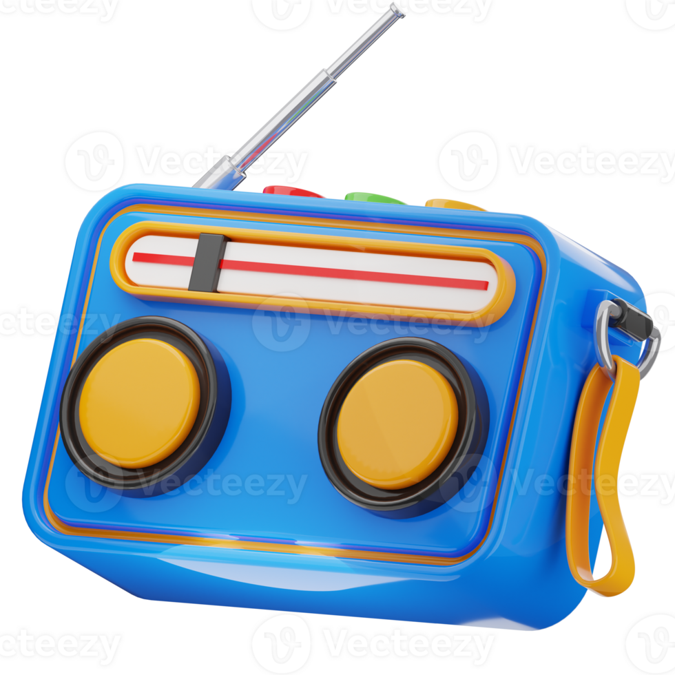 Retro Portable Radio png