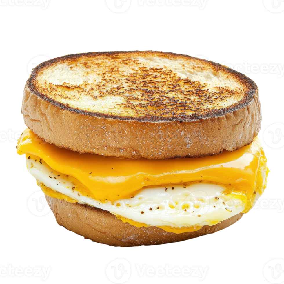 Egg Cheese Sandwich on transparent background. png