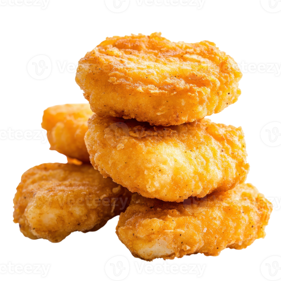 Crispy Chicken Nuggets Meal on transparent background png