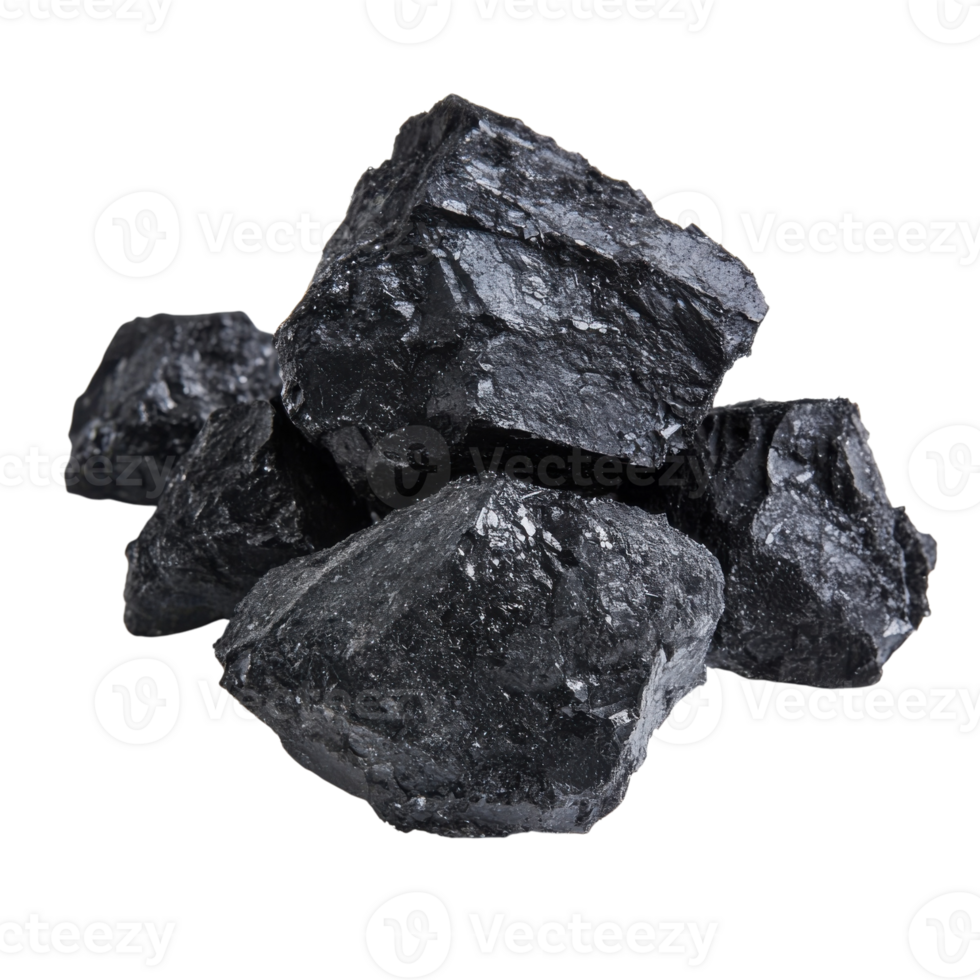 Coal Texture and Color on transparent background. png