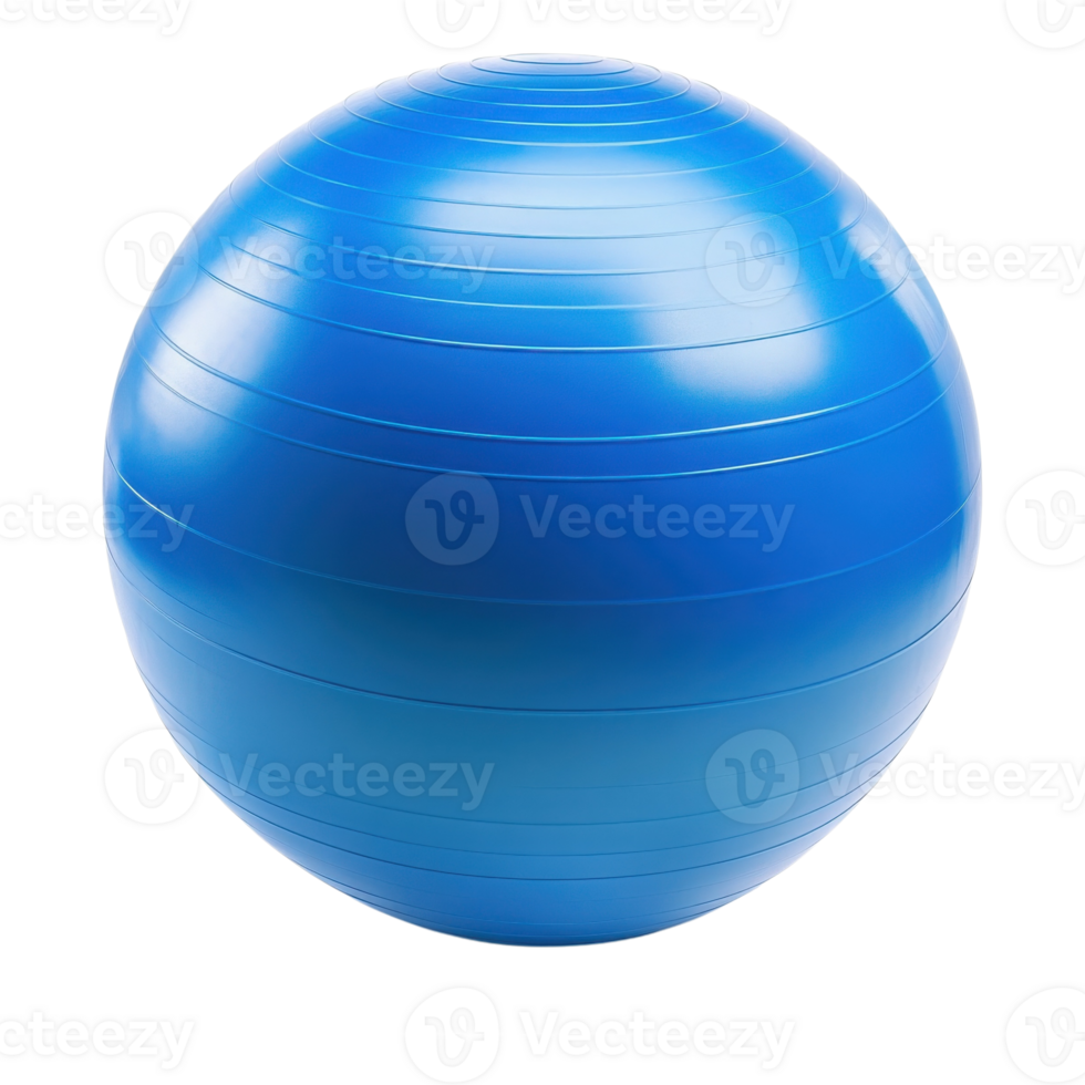 Fitness Exercise Ball Workout on transparent background. png