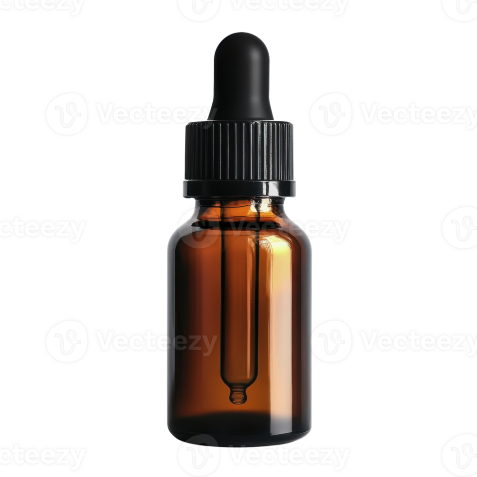 Amber Bottle Mockup Product on transparent background. png