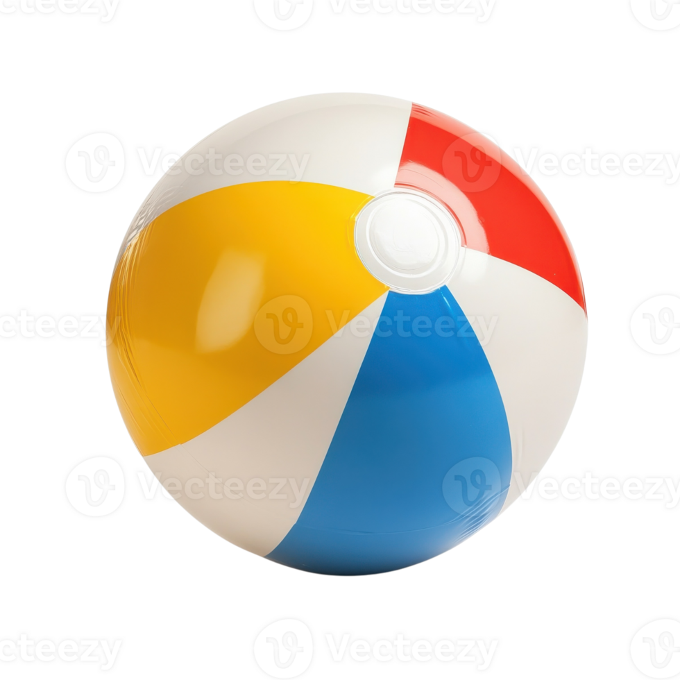 Summer Beach Ball Fun on transparent background. png
