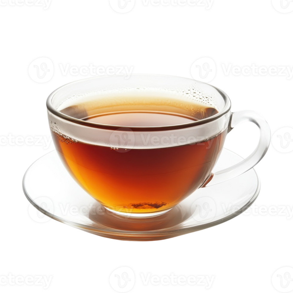 Warm Tea Cup on White on transparent background. png