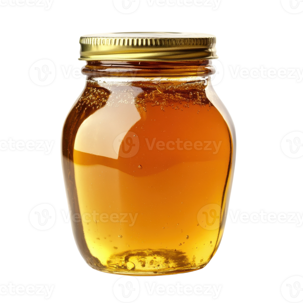 Sweet Honey Jar on White on transparent background. png