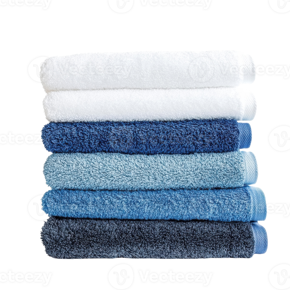 Soft Terry Towels White Background on transparent background. png