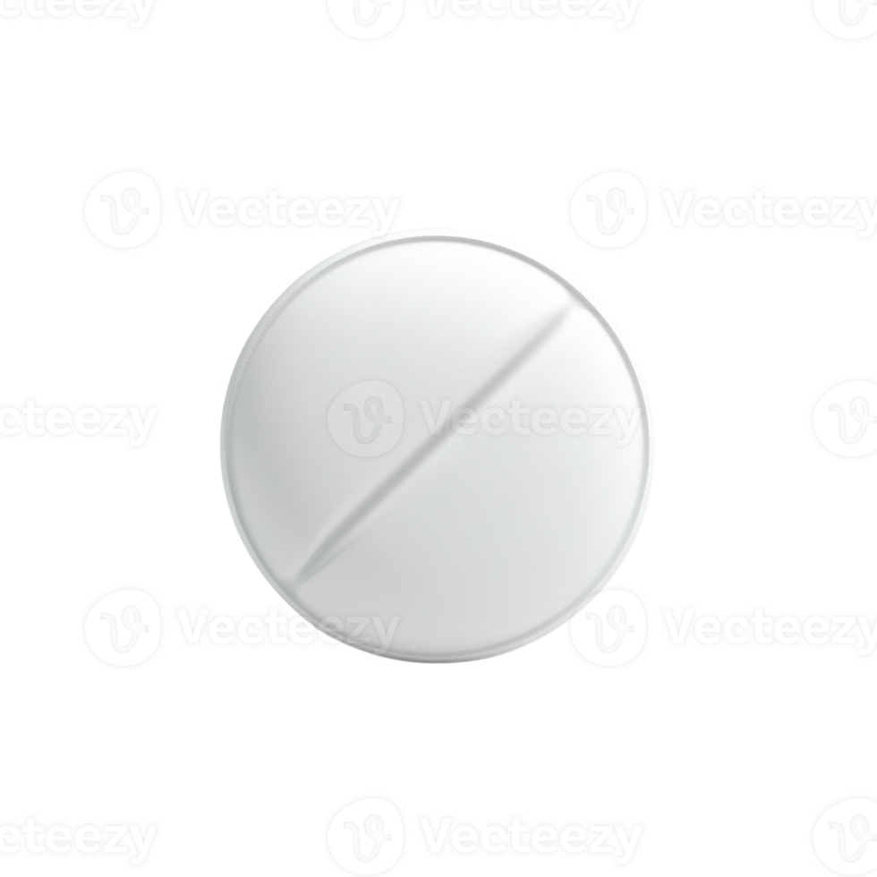 White Pill Health and Wellness on transparent background. png